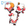 En gros logo personnalisé 3d caoutchouc souple pvc festival bonhomme de neige décoration père noël résine noël réfrigérateur aimant